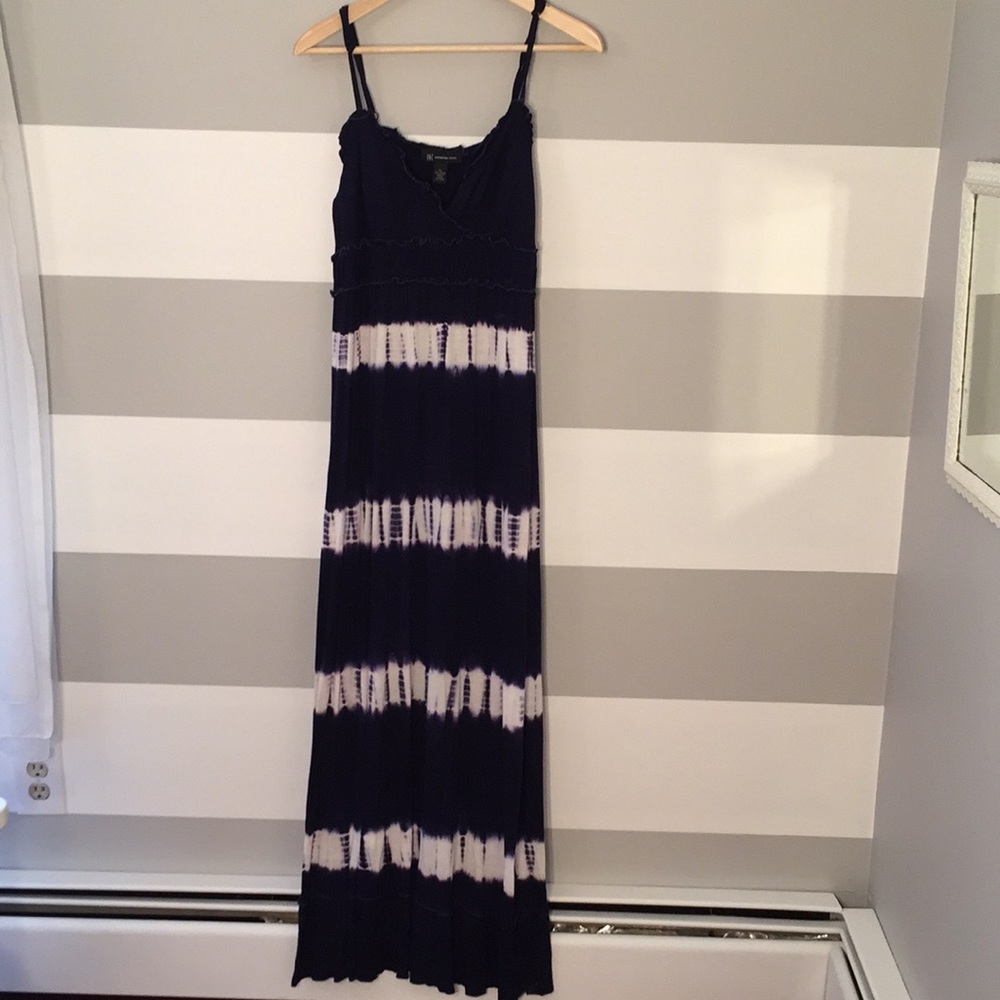 Navy & White INC Maxi Dress